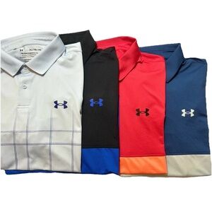 Lot of 4 Under Armour “The performance Polo”  Men's Polo shirts XL